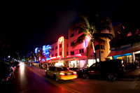 Art Deco GebŠude am Ocean Drive von Miami Beach 2008